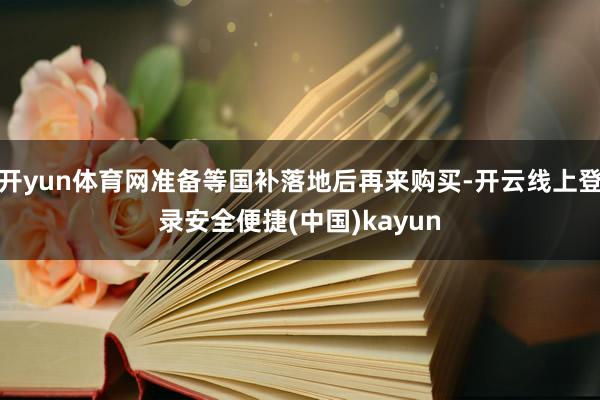 开yun体育网准备等国补落地后再来购买-开云线上登录安全便捷(中国)kayun